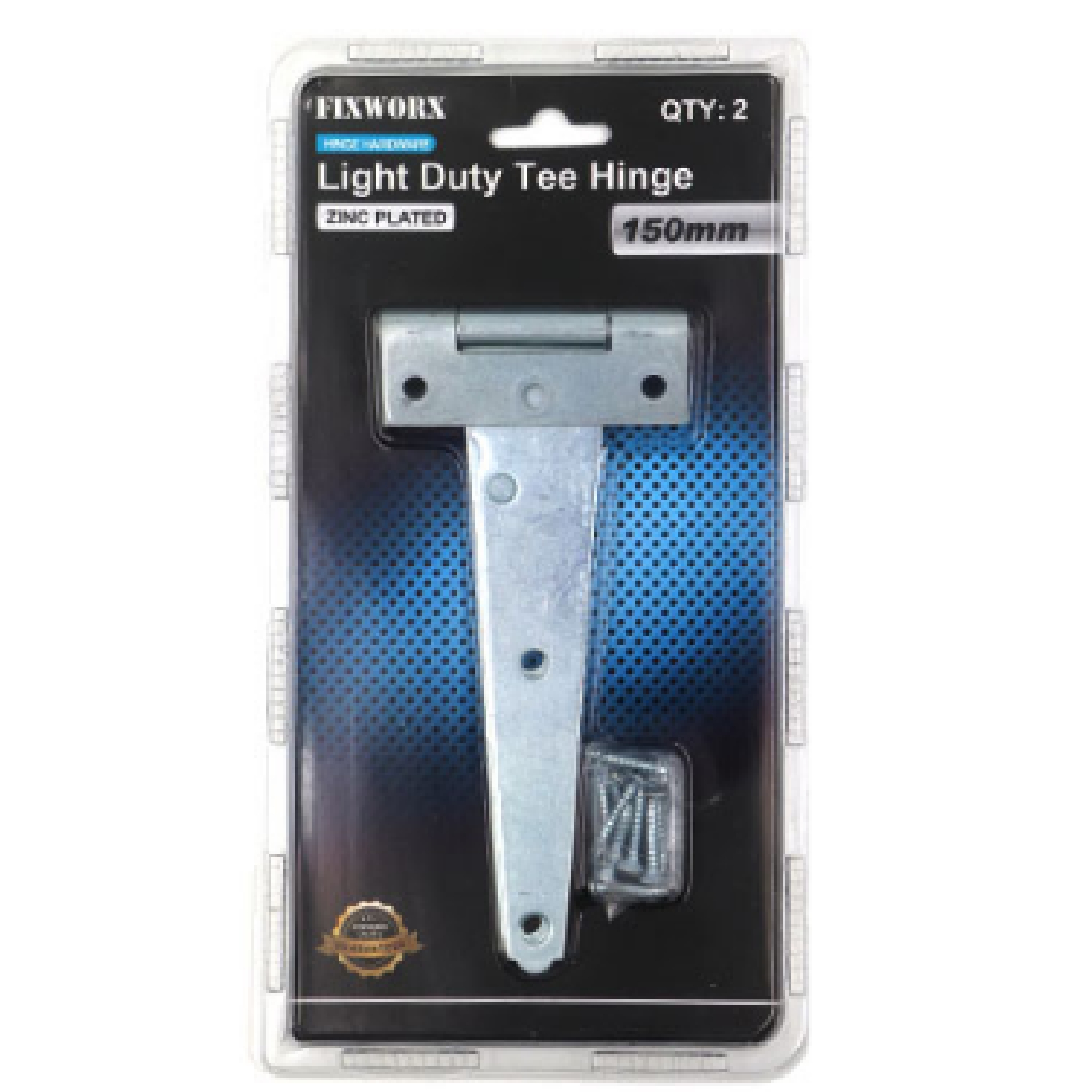 Fixworx Tee Hinge L/Duty ZP 6" (150mm) CD2