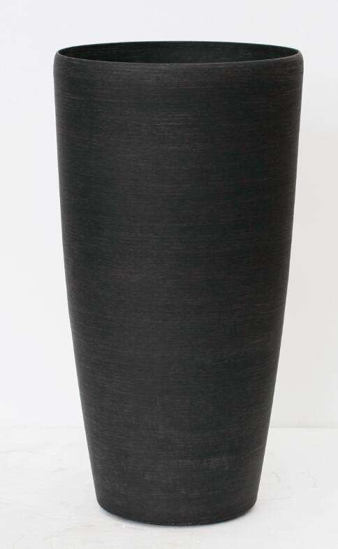 Bellan Contemporary Round Planter Cortina Black 40 x 40 x 75.5cm