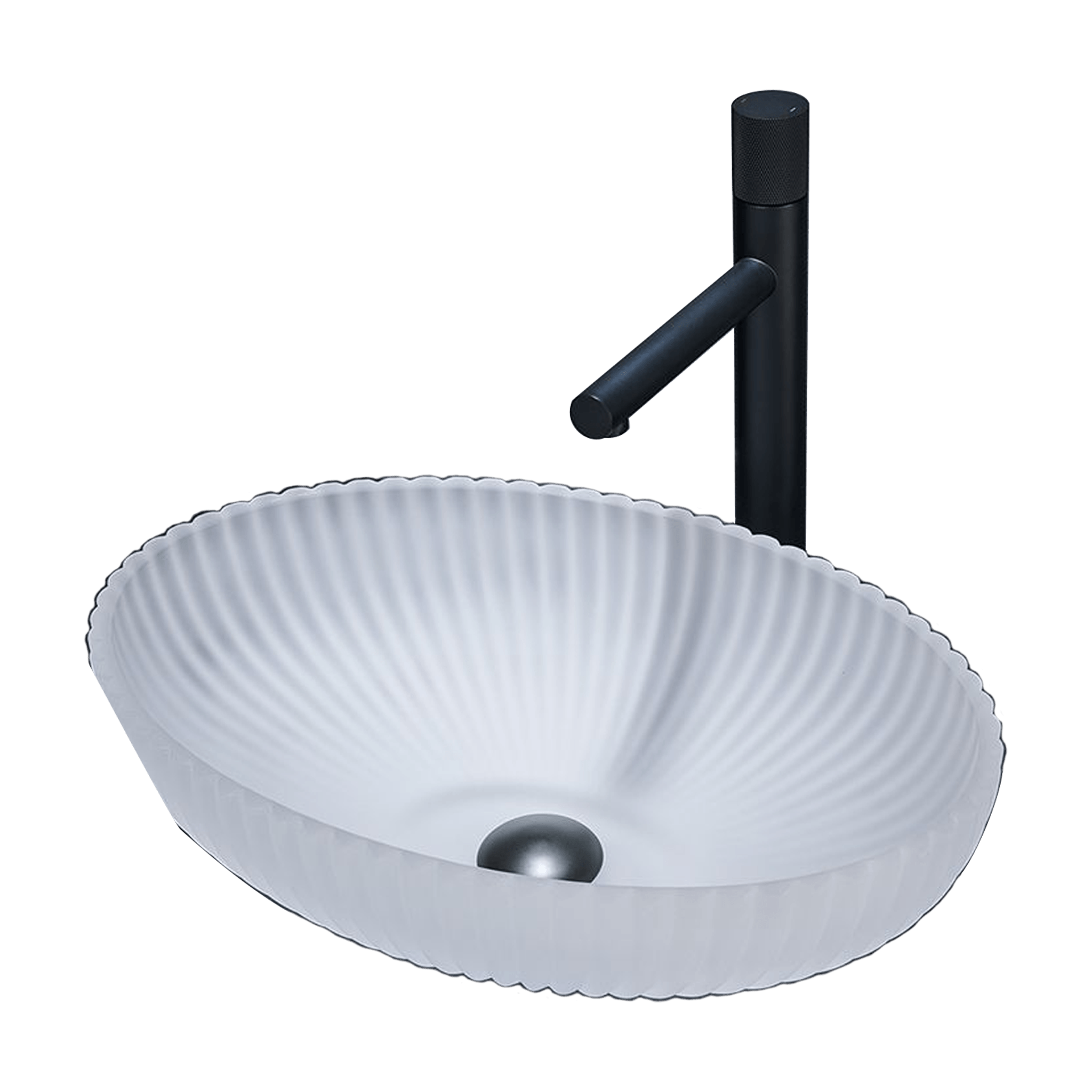 Inox Above Counter Frosted Glass Basin 470 x 470mm
