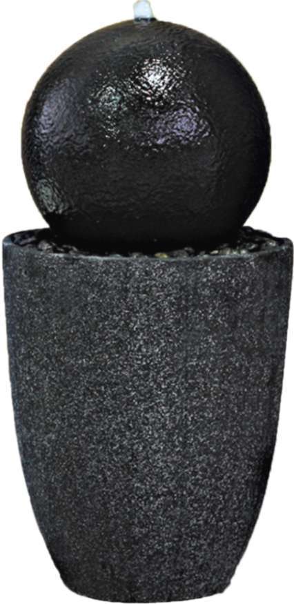 Bellan Fountain Aged Black Sandstone 43 x 43 x 90cm