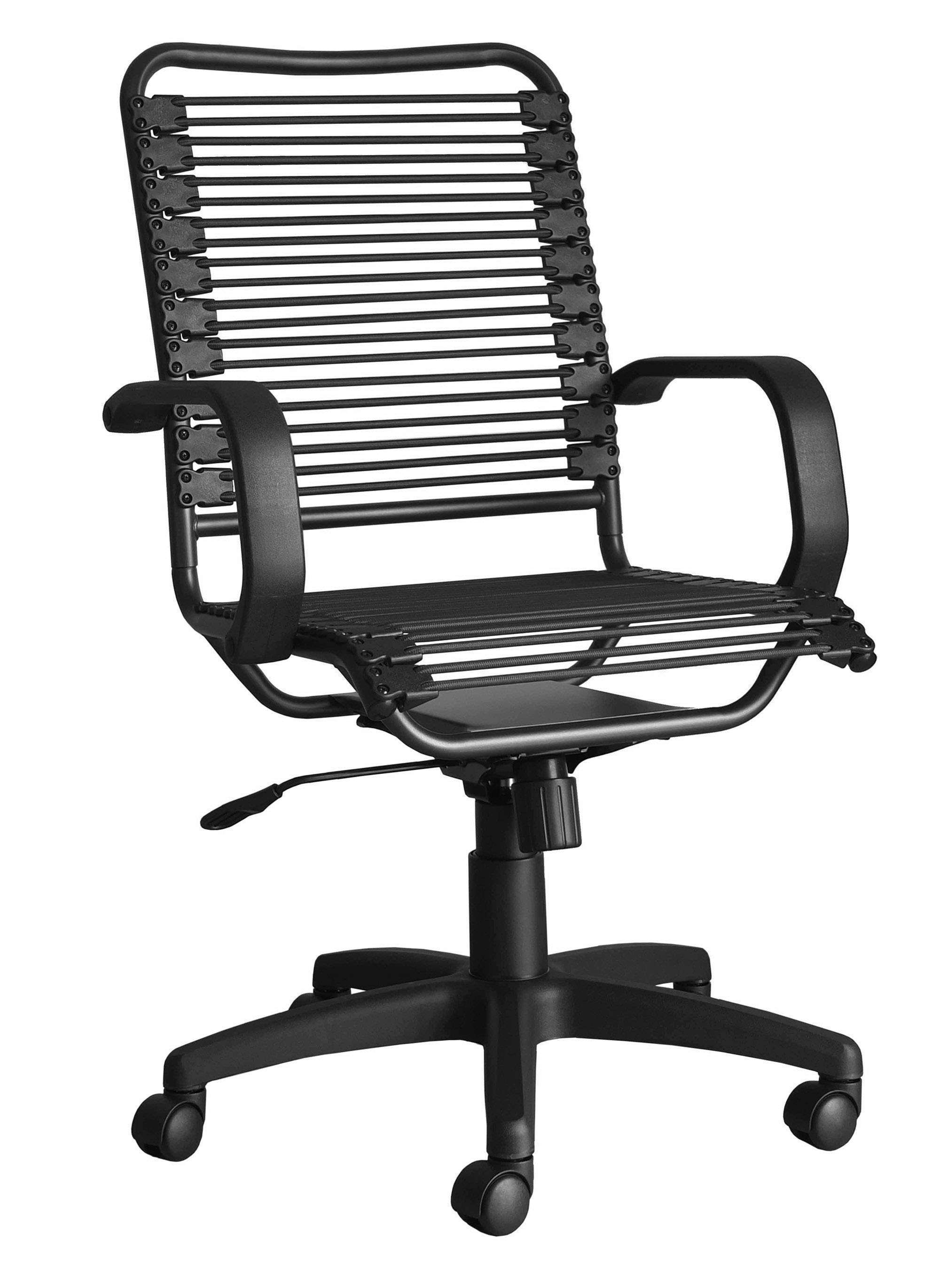 Bungee Cord Mid Back Office Chair Black