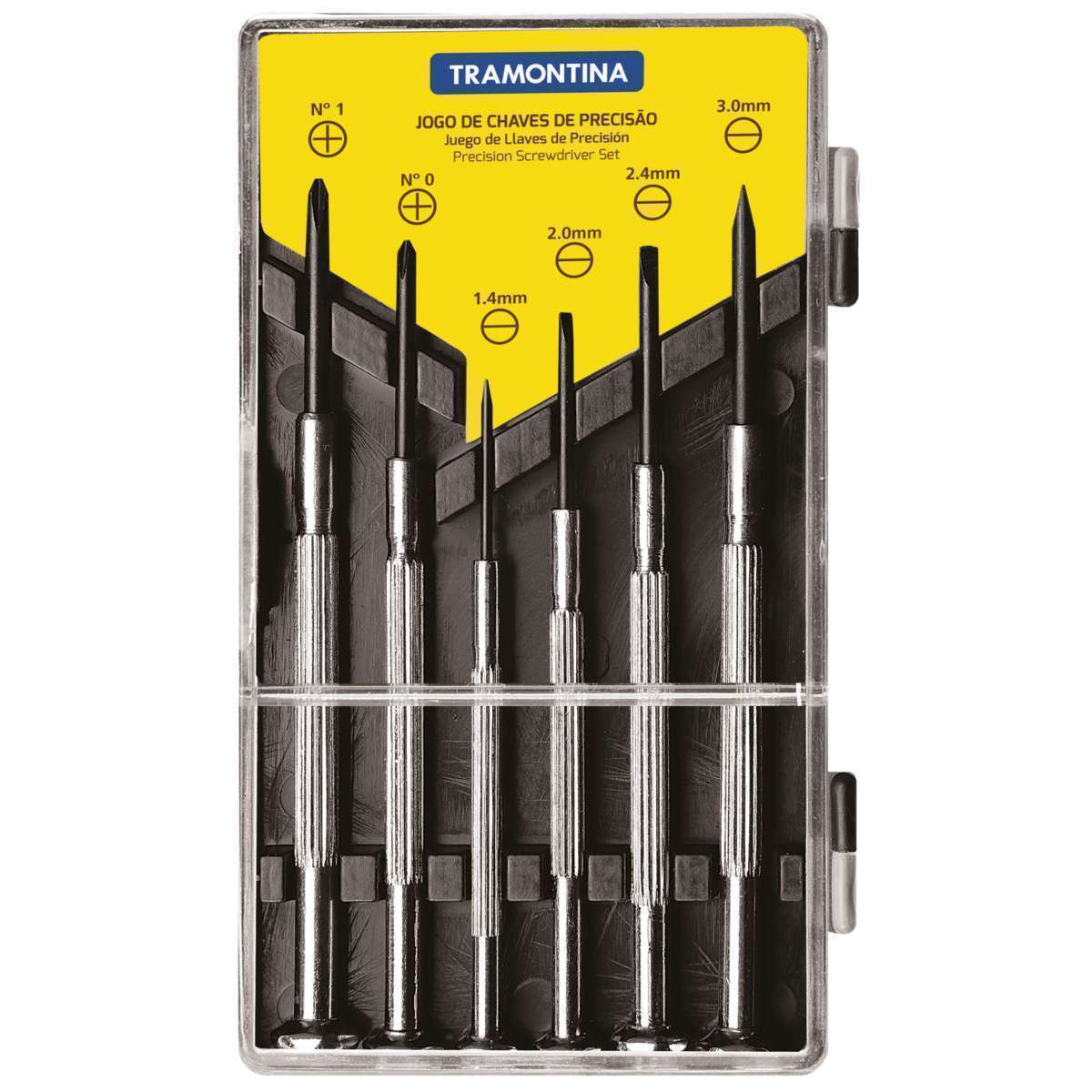 Tramontina Precision Screwdriver 6pc Metal Handle