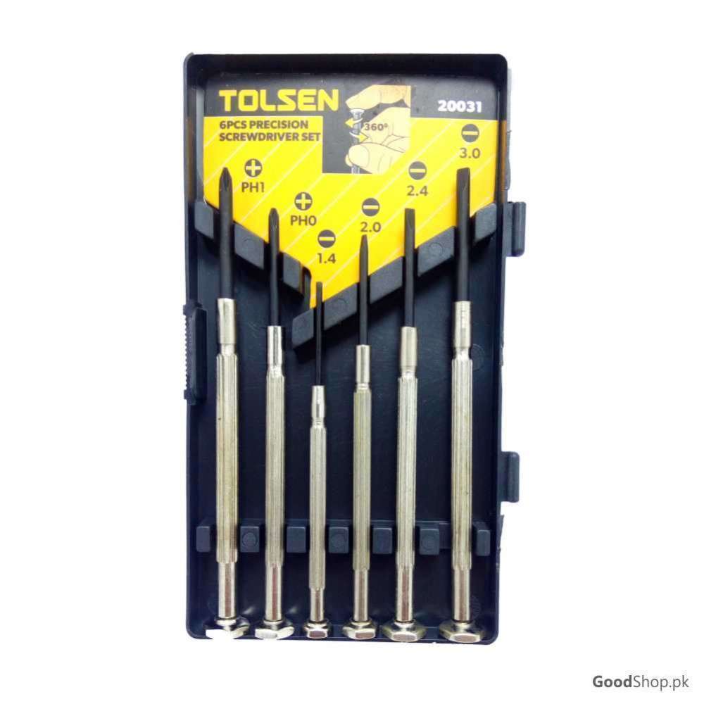 Tolsen Precision Screwdriver 6pc Metal