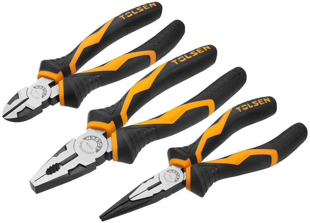 Tolsen Pliers Set 3pc Industrial
