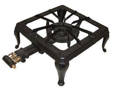 Home Basics Cast Iron Stove Wok Burner 1B x 2 Ring (1)