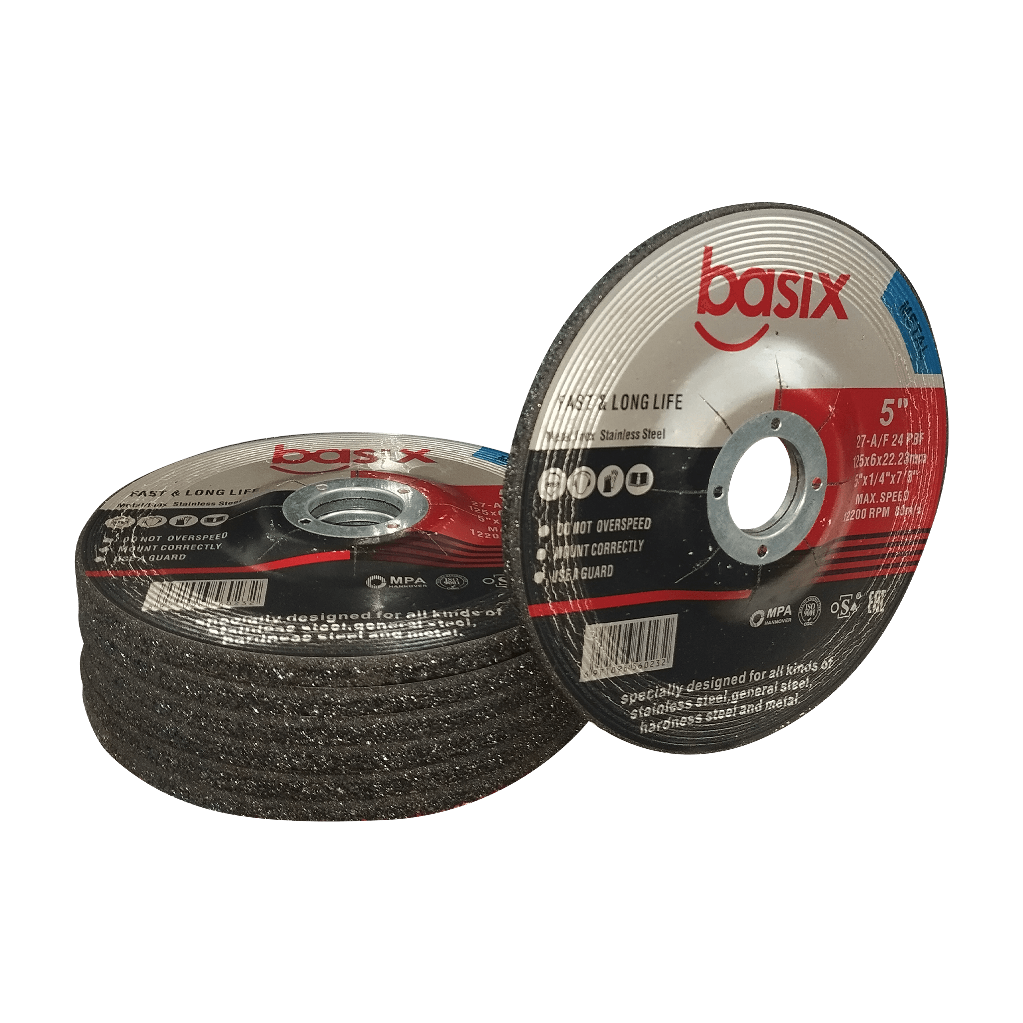 Basix Metal Grinding Disc 125 x 6.0 x 22.23mm