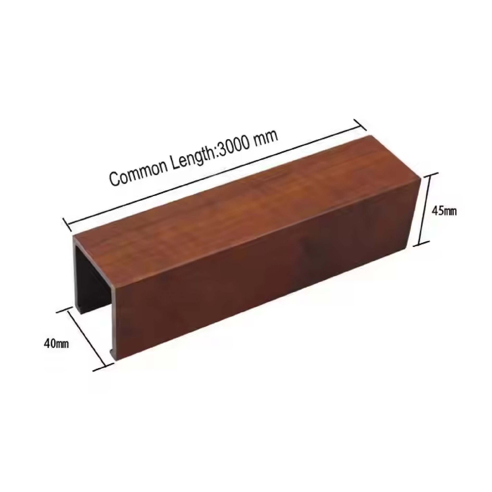 Prime Decorative WPC Ceiling Baffles 2900mm x 50mm x 90mm Teak