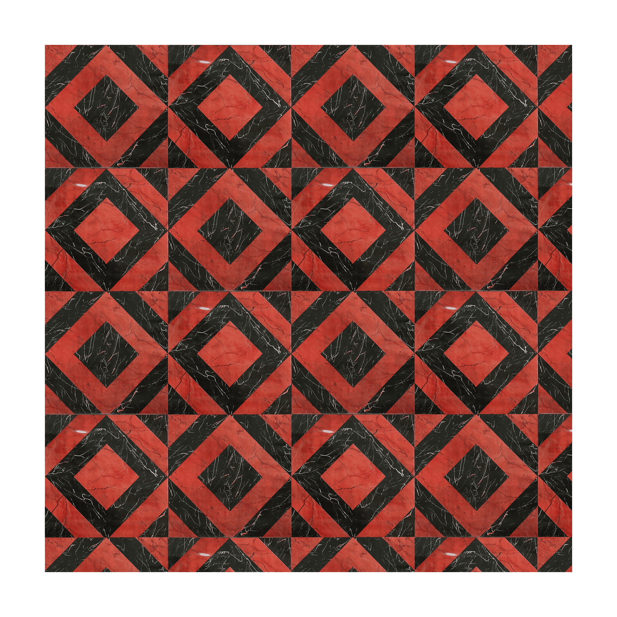 PVC Lino 5m x 1.8m x 0.35mm Red & Black