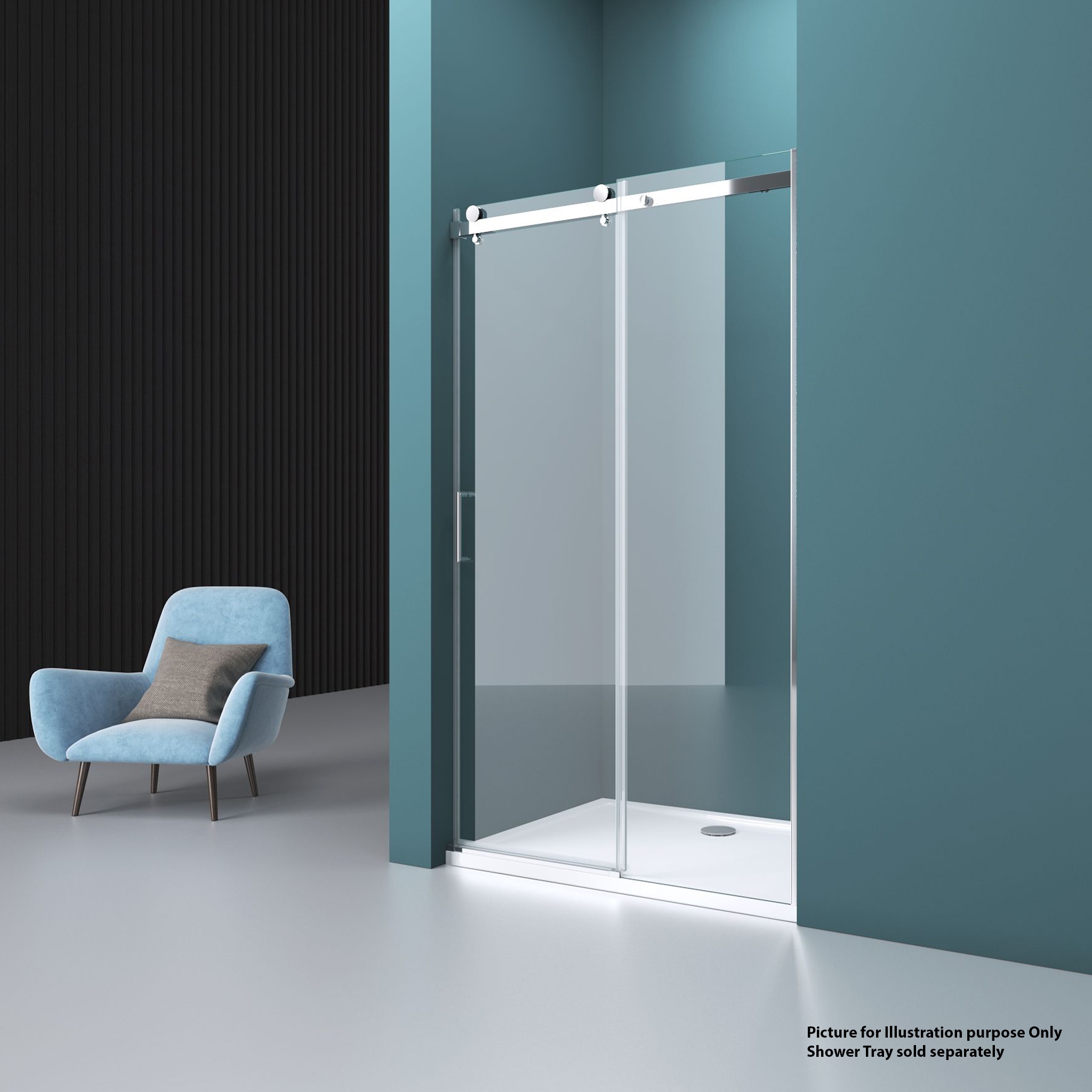 Inox Silence 3 Rectangular Shower Cubicle 1400 x 1950mm