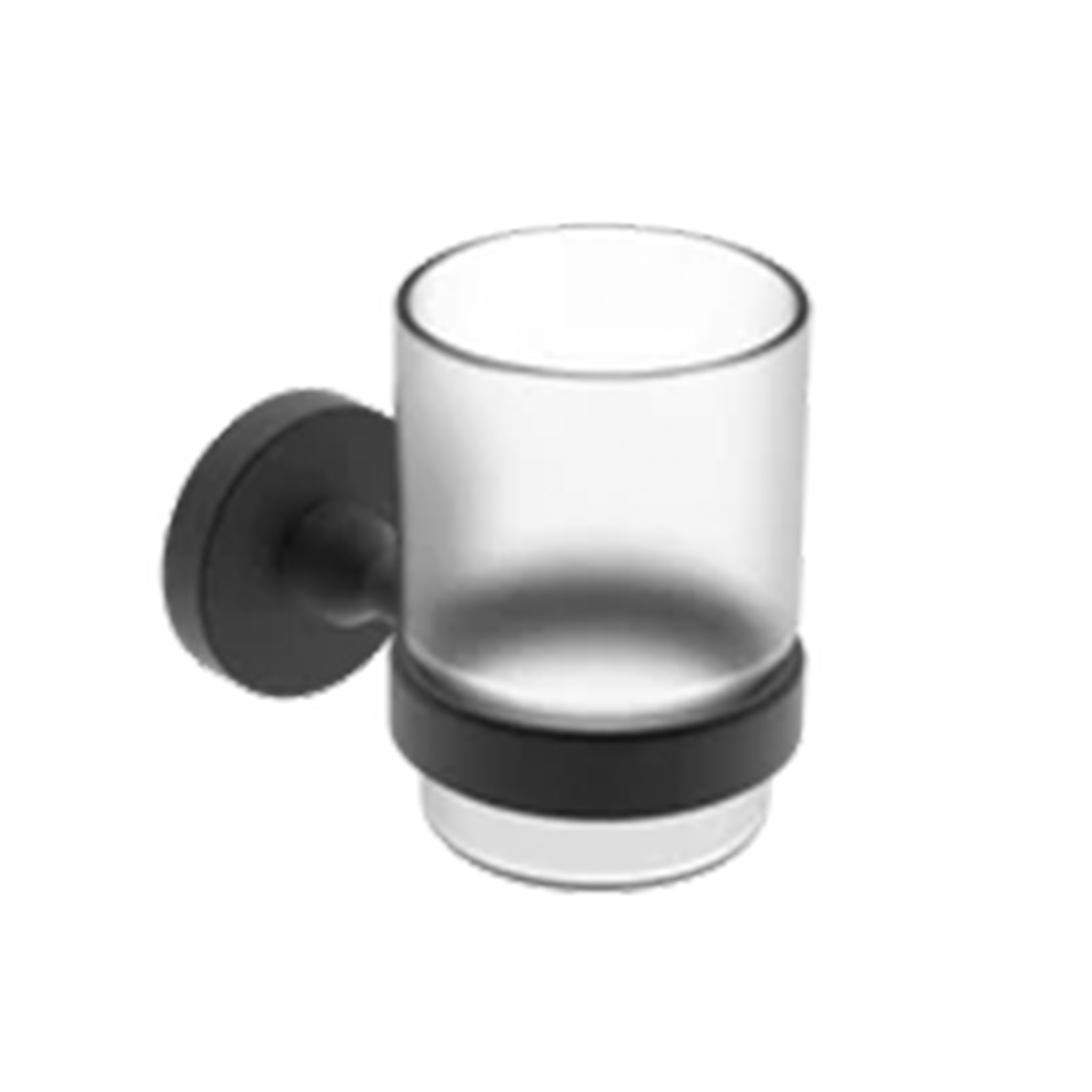 Neptune II Single Tumbler Holder Matt Black 81mm