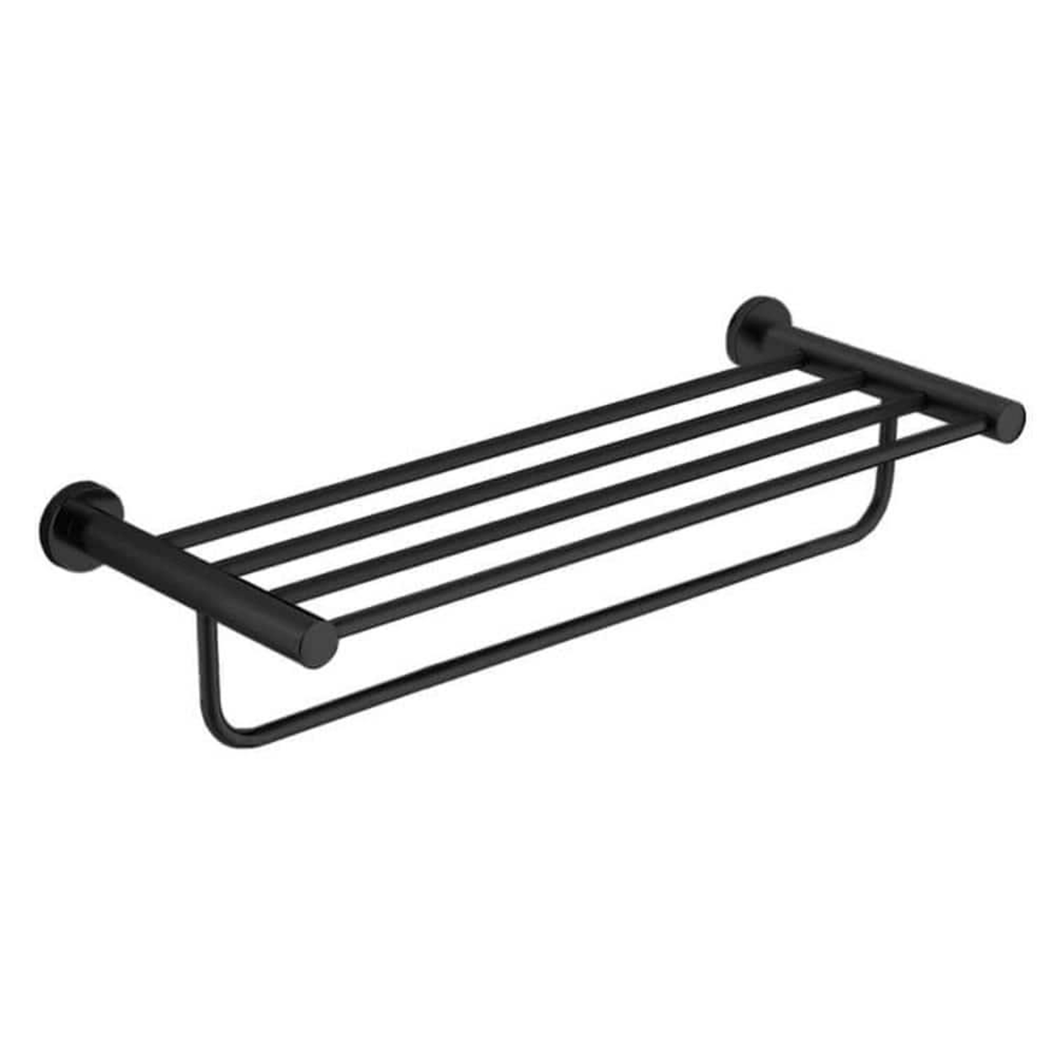 Neptune II Towel Rack Matt Black 225 x 50mm
