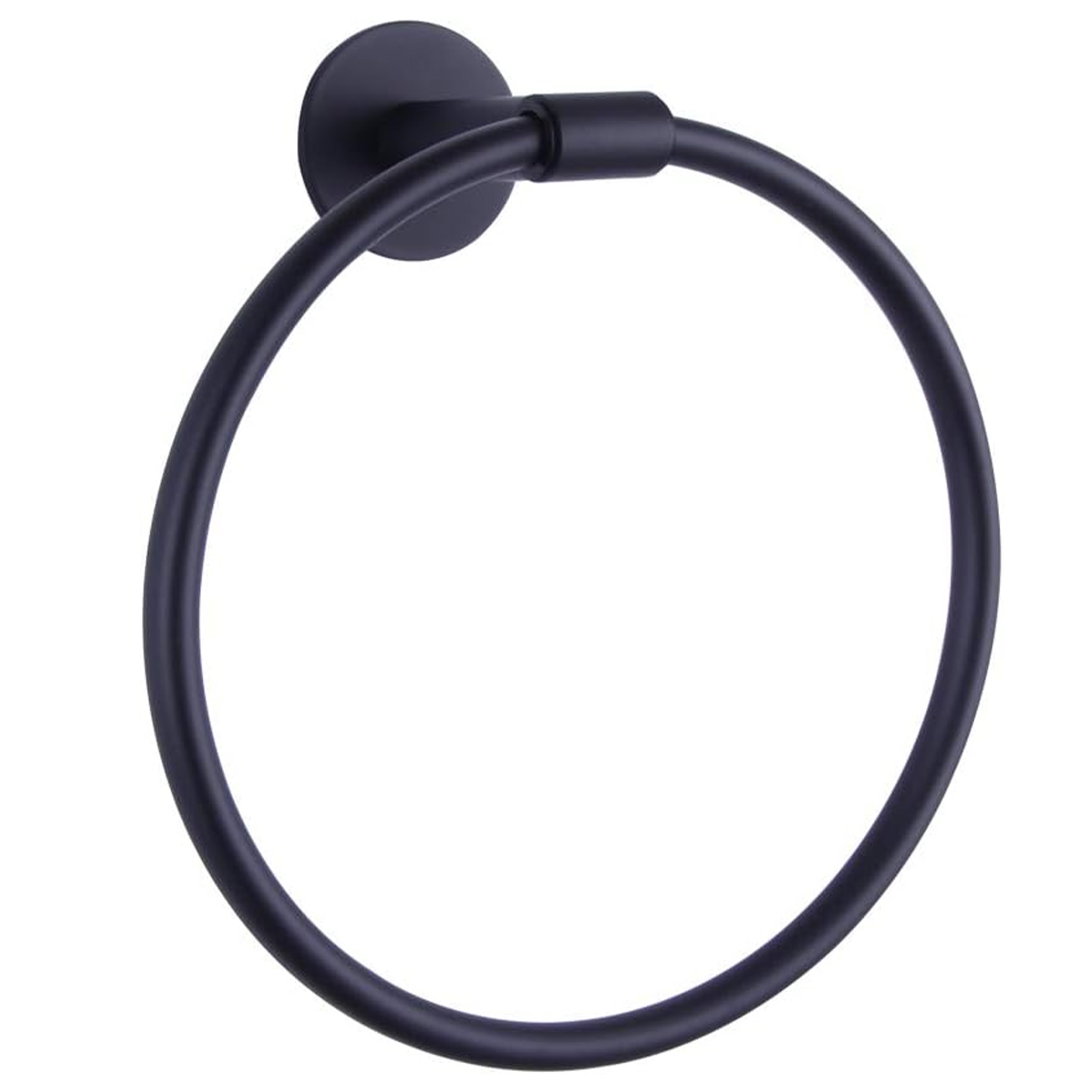 Neptune II Towel Ring Matt Black 200mm