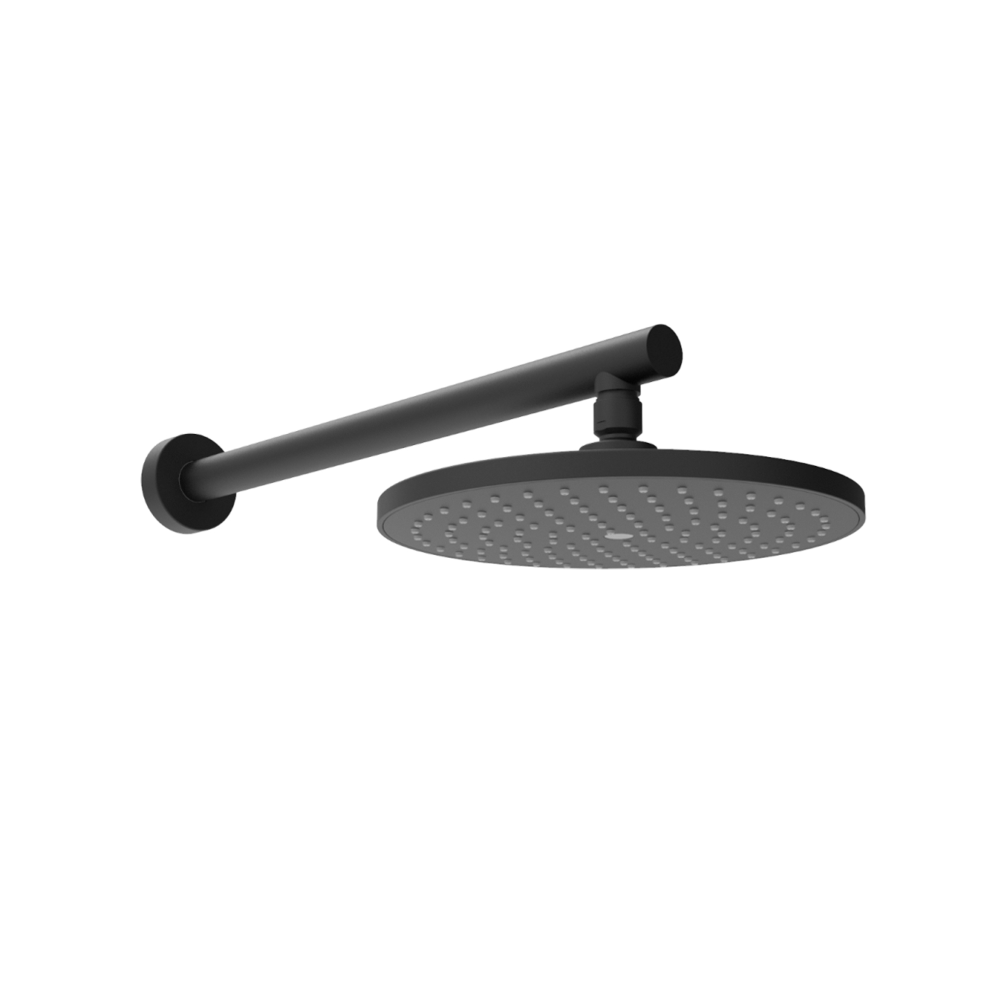 Neptune II Round Wall Shower 255mm with 400mm Arm Matt Black