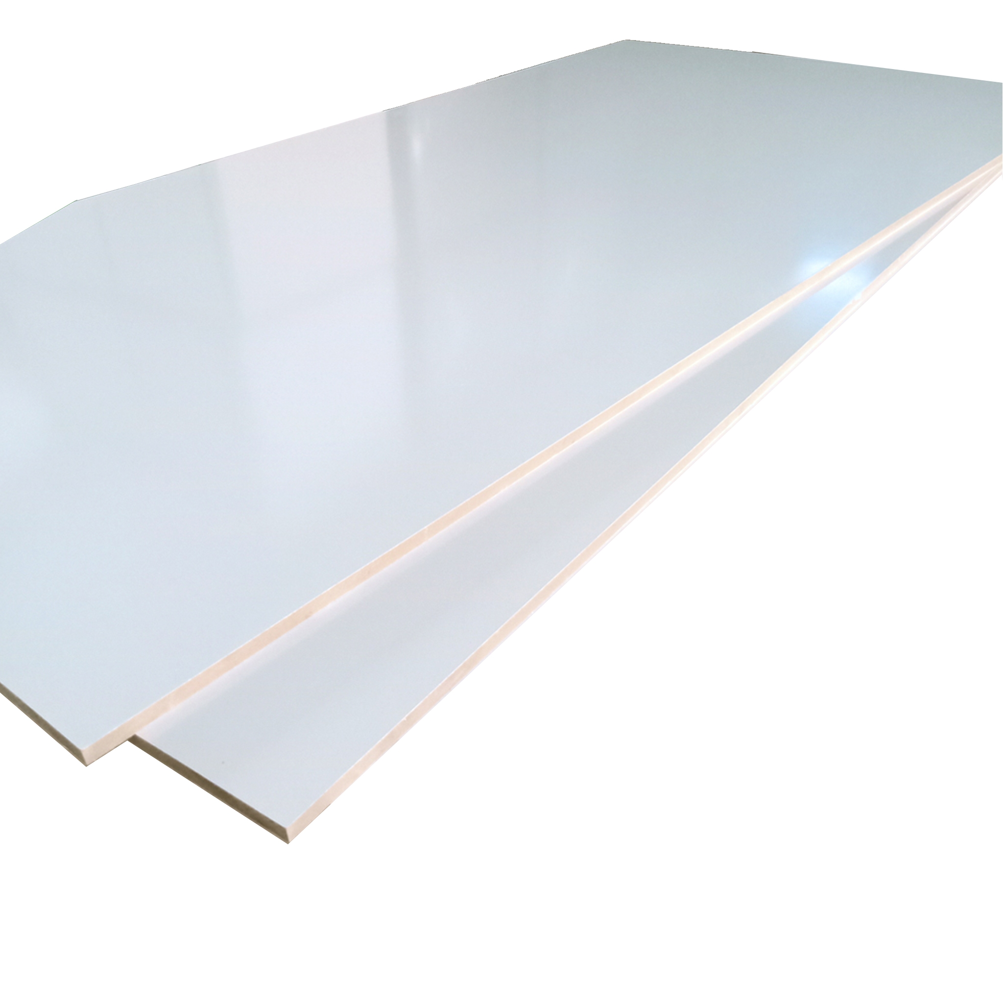 Interior Ply 2440 x 1220 x 16mm (+/- 0.5mm) 2-Sided White Melamine Glossy Finish