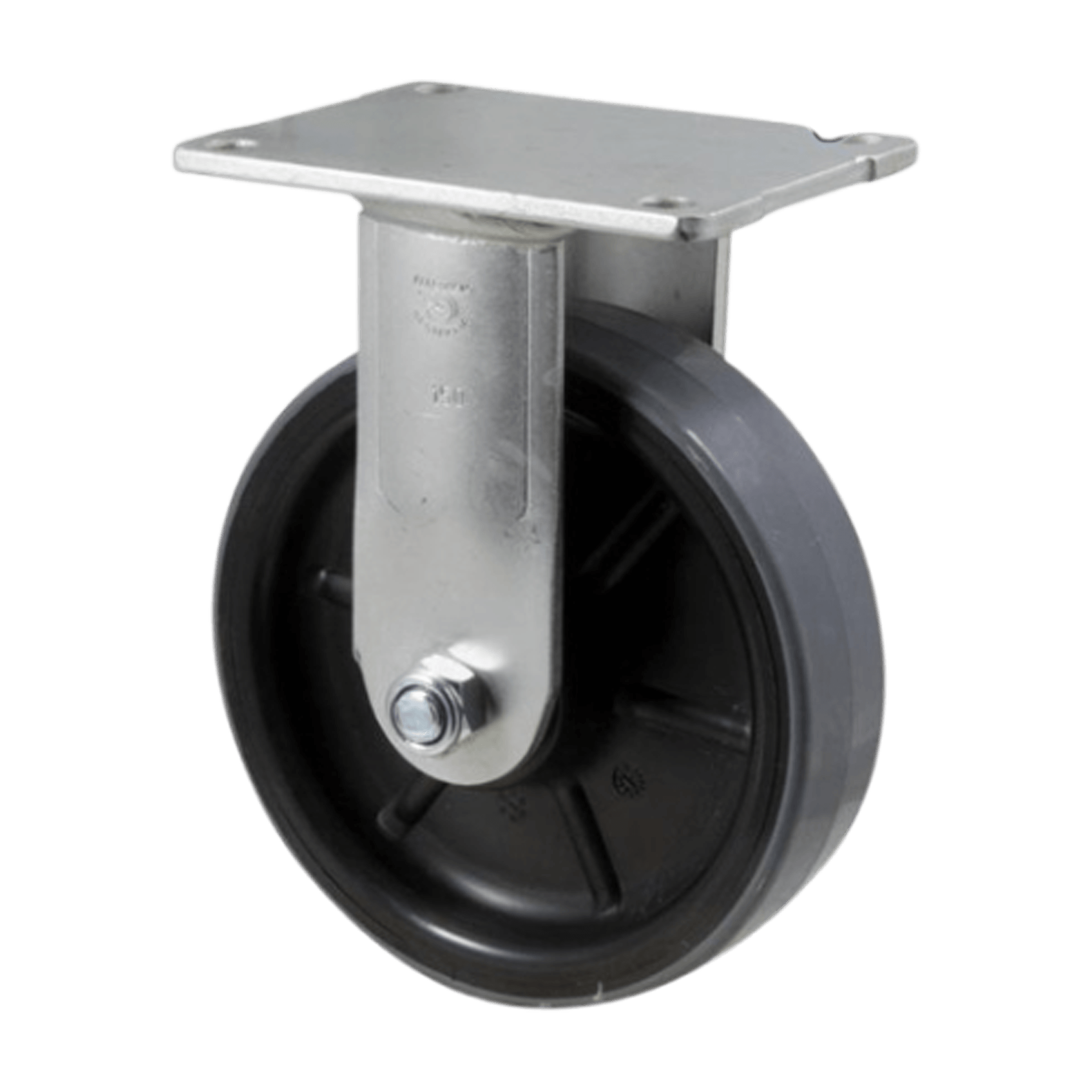 Fallshaw O Series Heavy Duty Castor PU Wheel Roller Bearing Fixed Plate 150mm 450kg