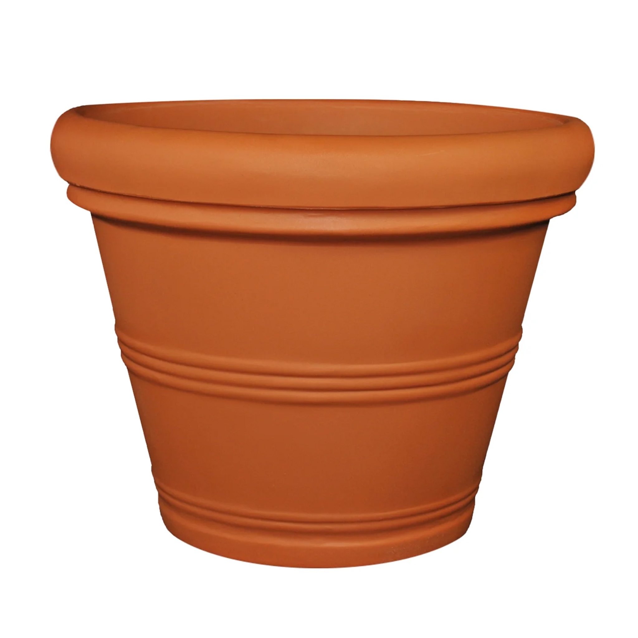 Bellan AL Rolled Rim Planter 51 x 41.5cm Sandal Wood
