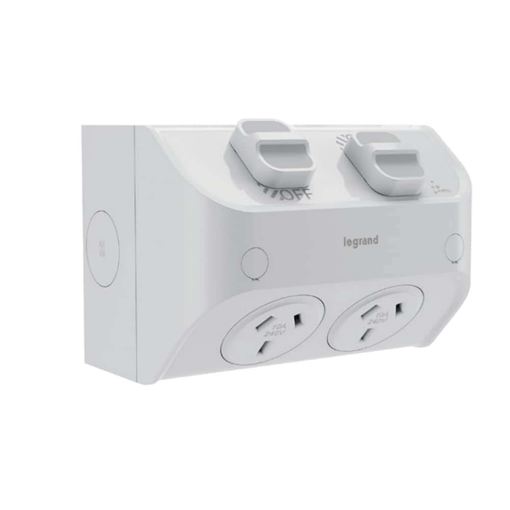 HPM Weatherproof GPO 15A Double