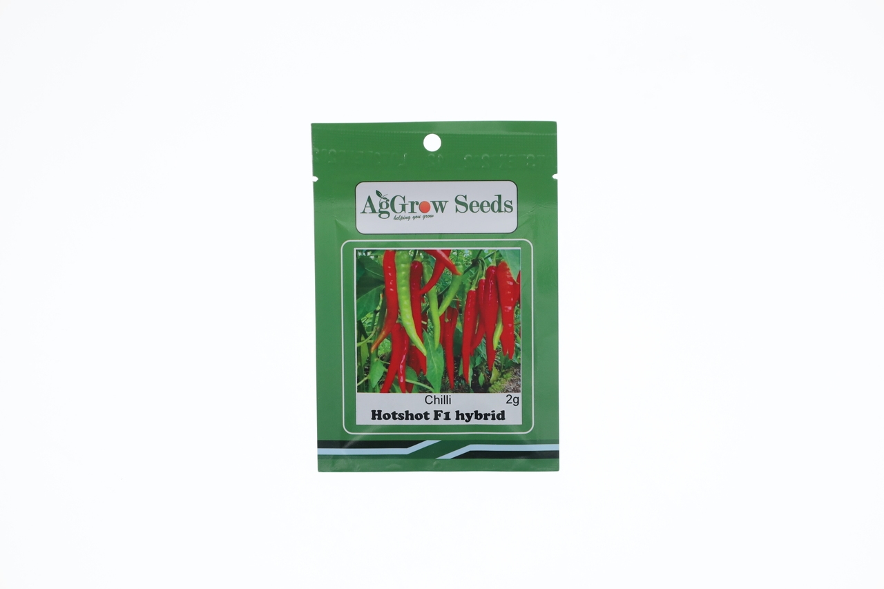 AgGrow Chilli Seeds Hot Shot F1 Hybrid 2g