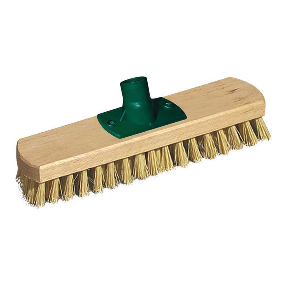 York Hard Deck Broom Wooden