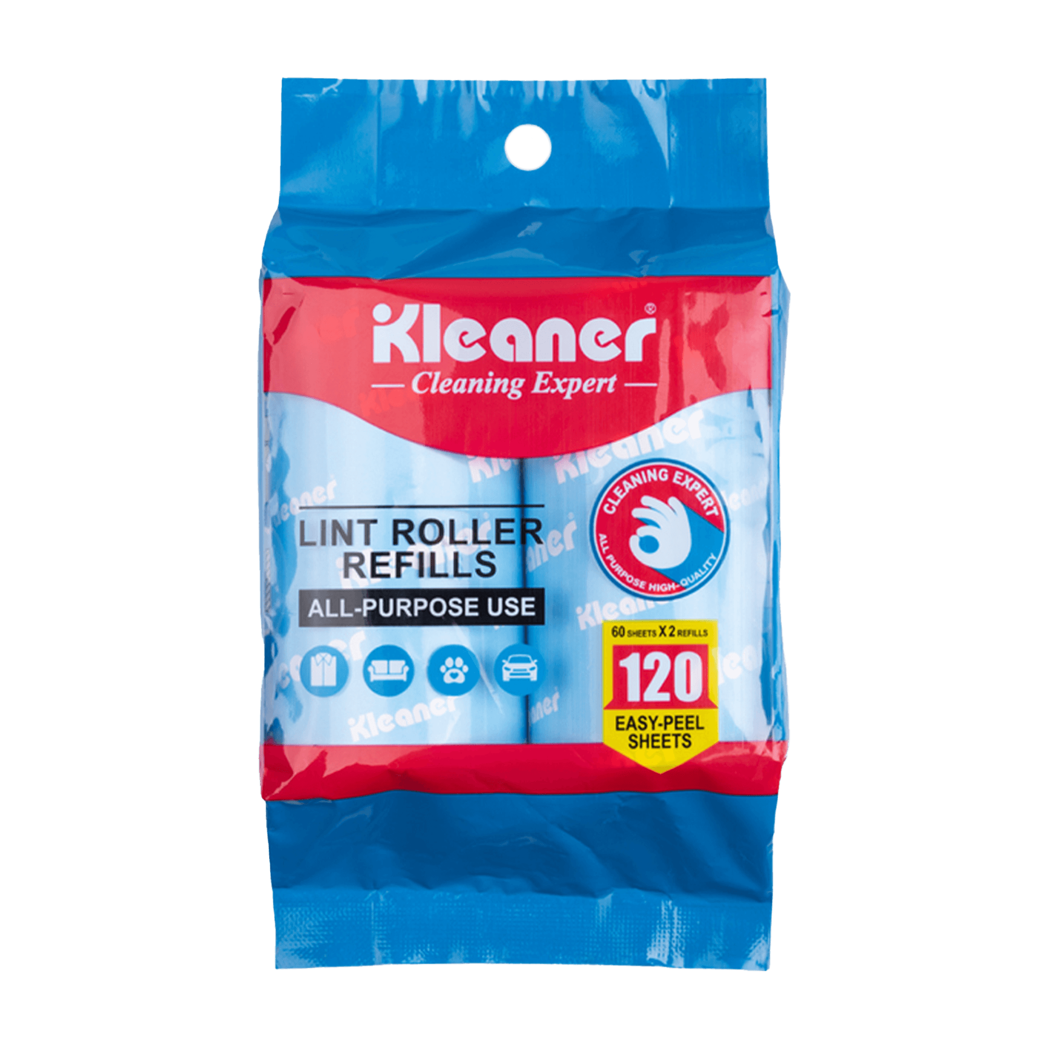 Kleaner Lint Roller Refill 60 Sheets