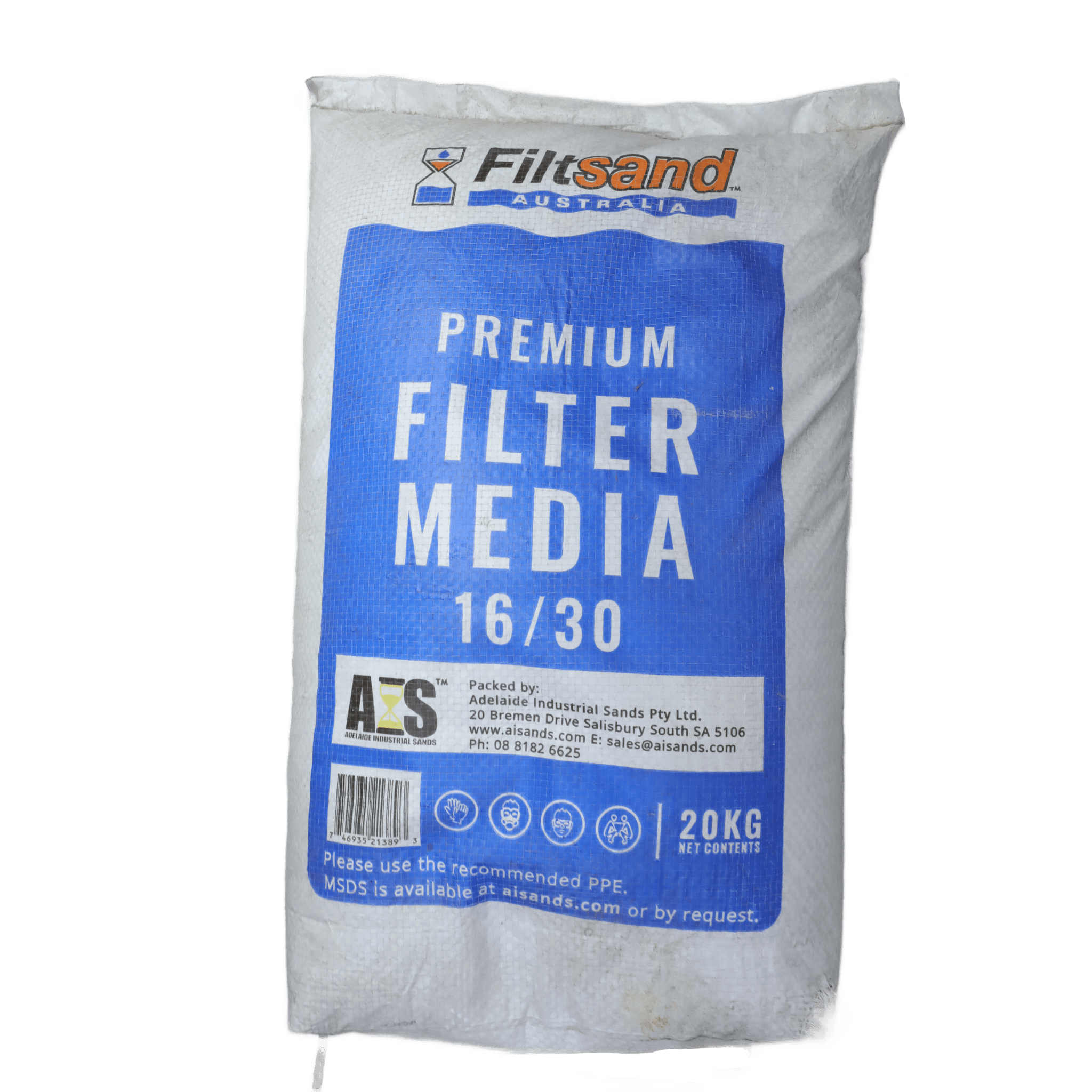 Onga Swimming Pool Sand 20kg Bag 16/30 Grade