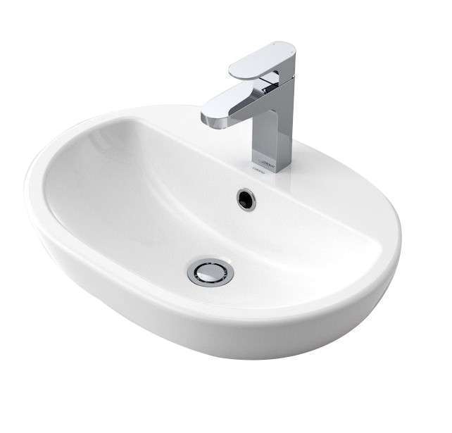 Caroma Track Inset Basin 1TH White