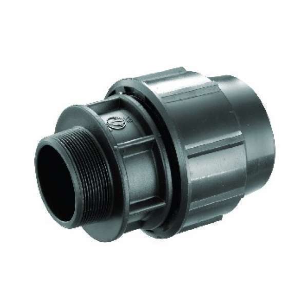 Poly Male Adaptor 25mm x 1"