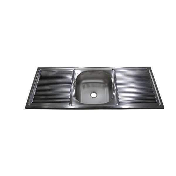 Trend Kitchen Sink Single Bowl 1200 x 500 x 150mm Grating **