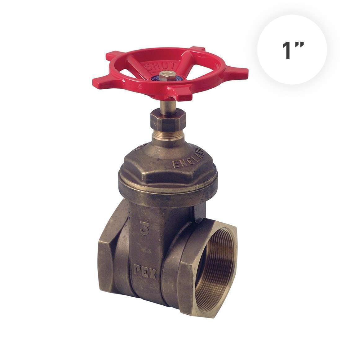 Pex Gate Valve 1 1/4" Brass