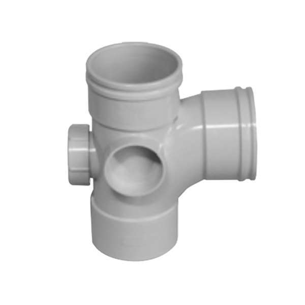 PVC Waste Inspection T Junction 80mm x 90D