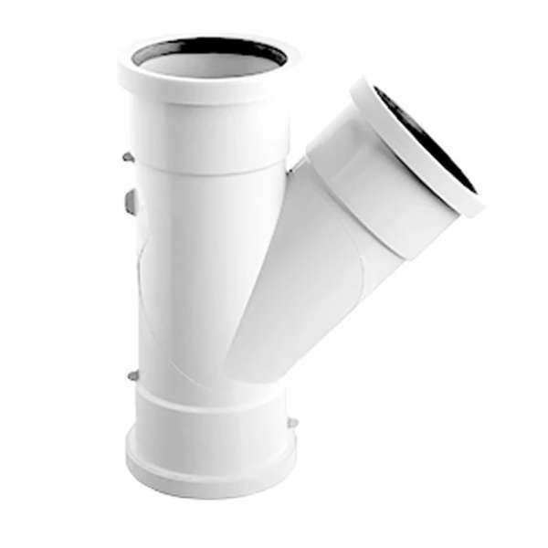 PVC Waste Plain T Junction 50mm x 90D
