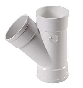 PVC Waste Plain Y Junction 150mm x 45D