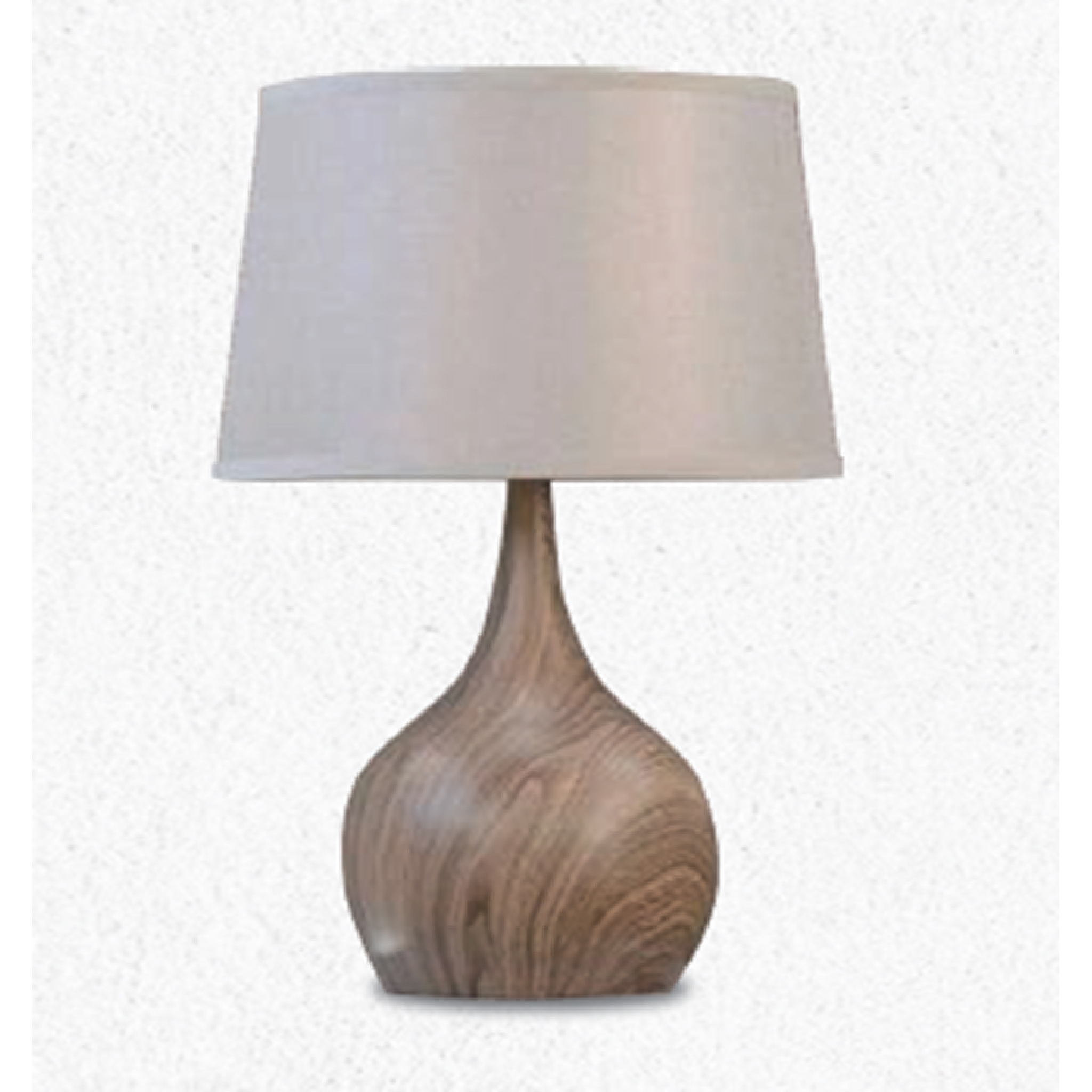 Fantasy Table Lamp Black Brown White Shade
