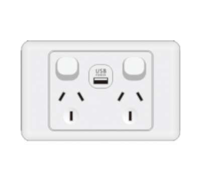 Igoto Double GPO 10A USB