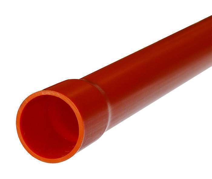 Conduit Pipe Orange M/D 50mm x 4m (2")