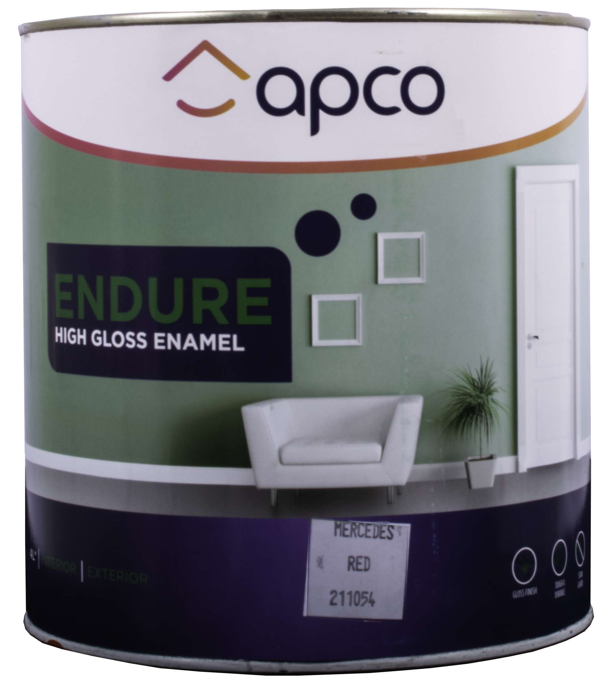 Apco Endure Gloss Enamel Mercedes Red 4L