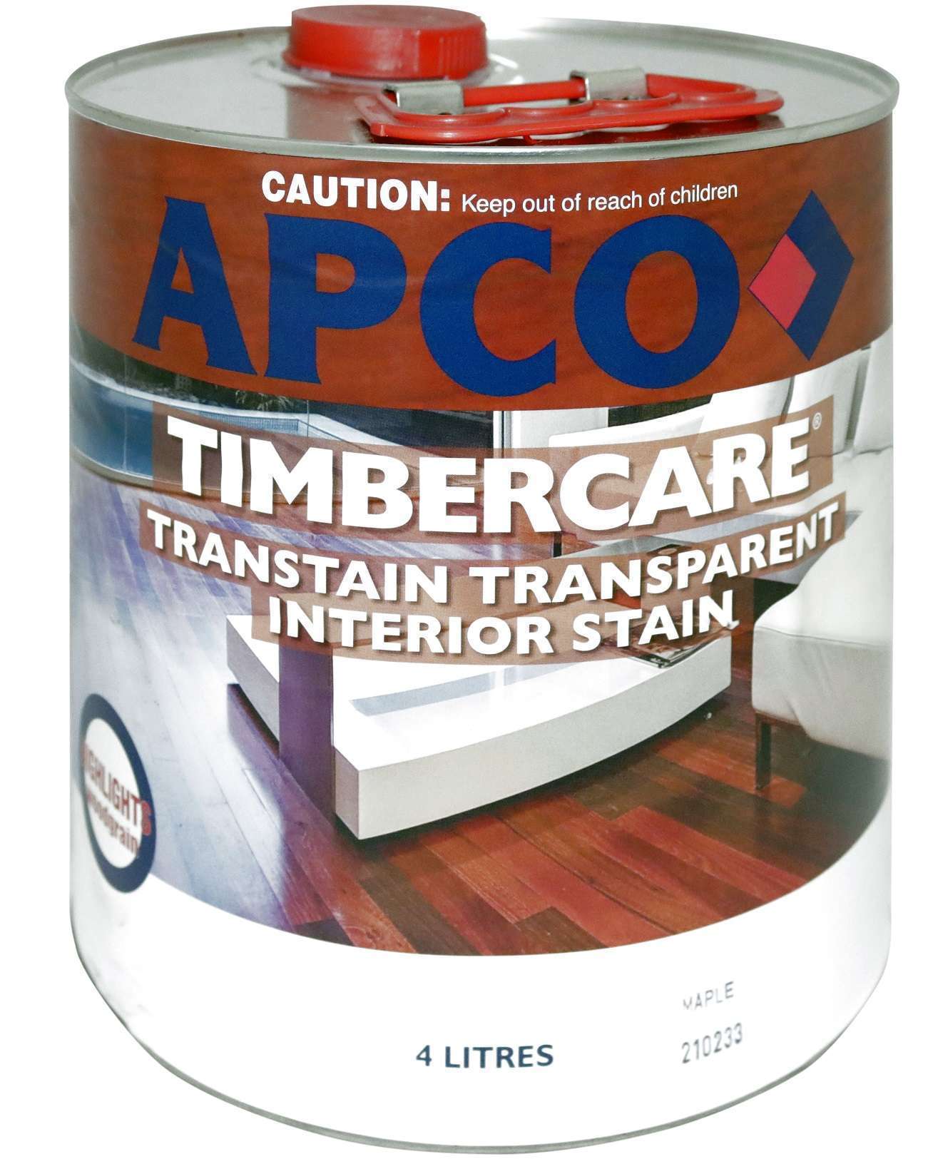 Apco Timbercare Transtain Transparent Stain Maple 4L