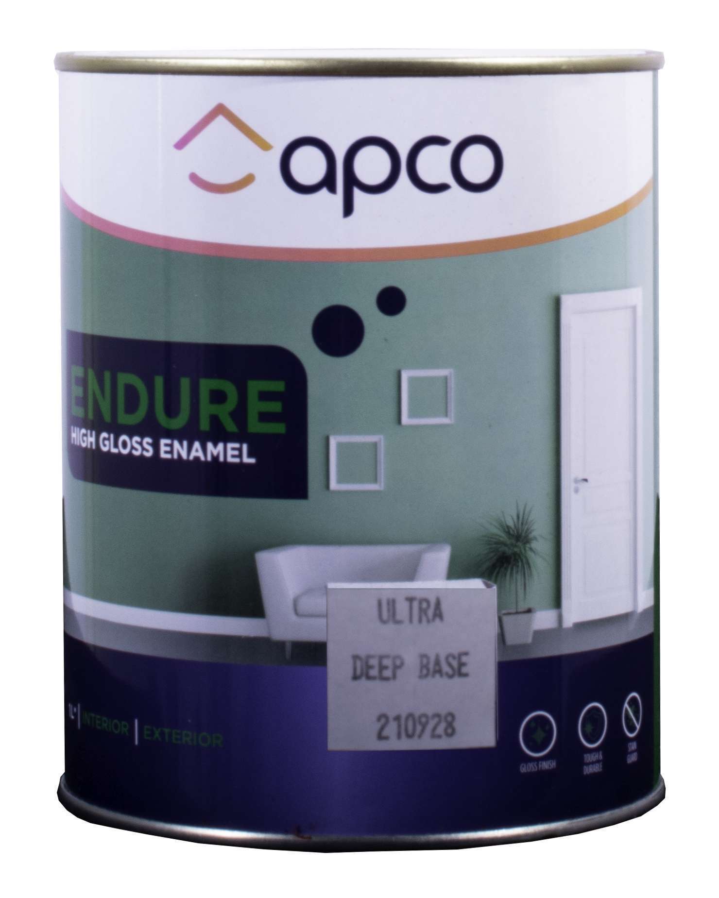 Apco Endure Gloss Enamel Ultra Deep Base 1L