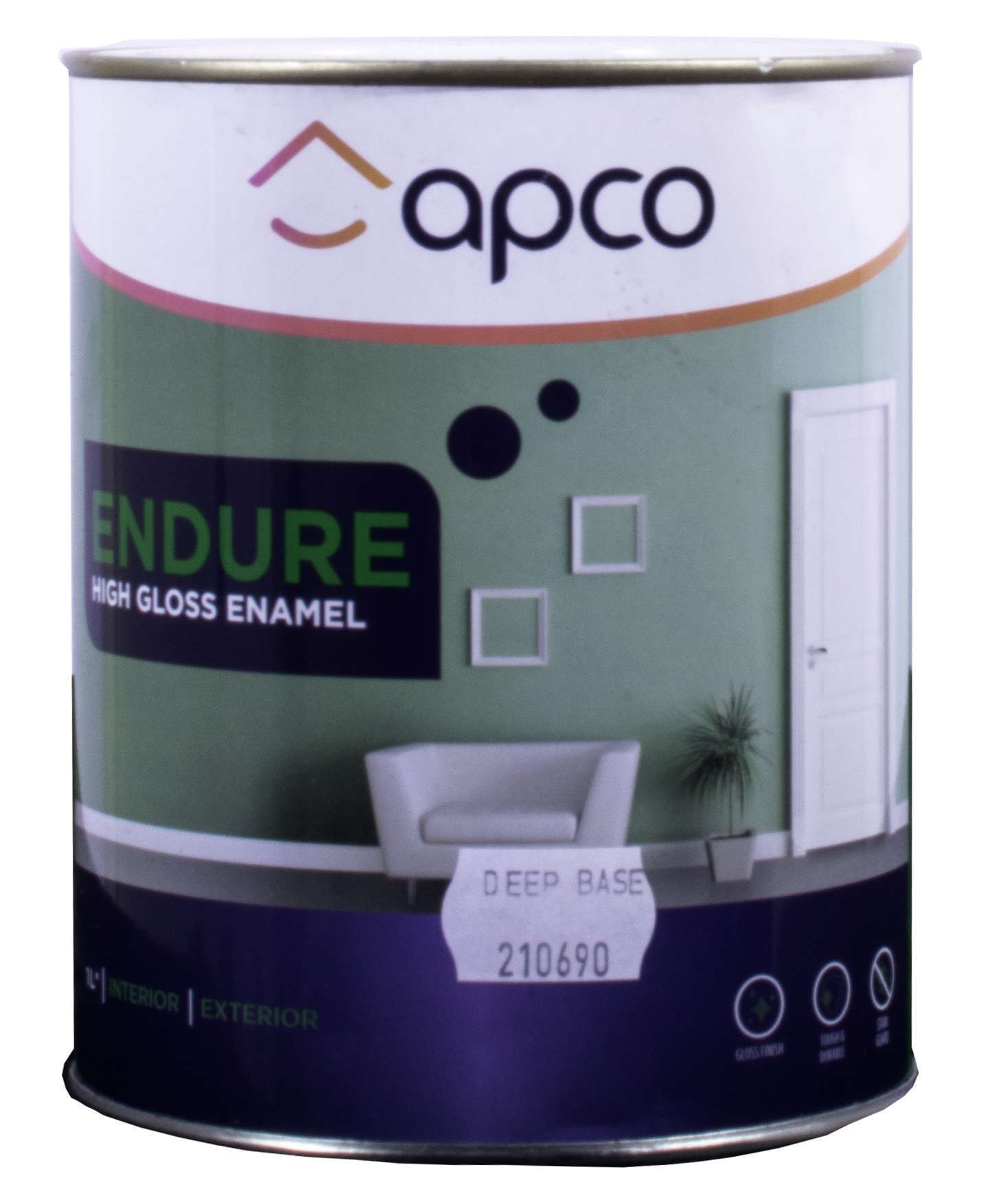 Apco Endure Gloss Enamel Deep Base 1L