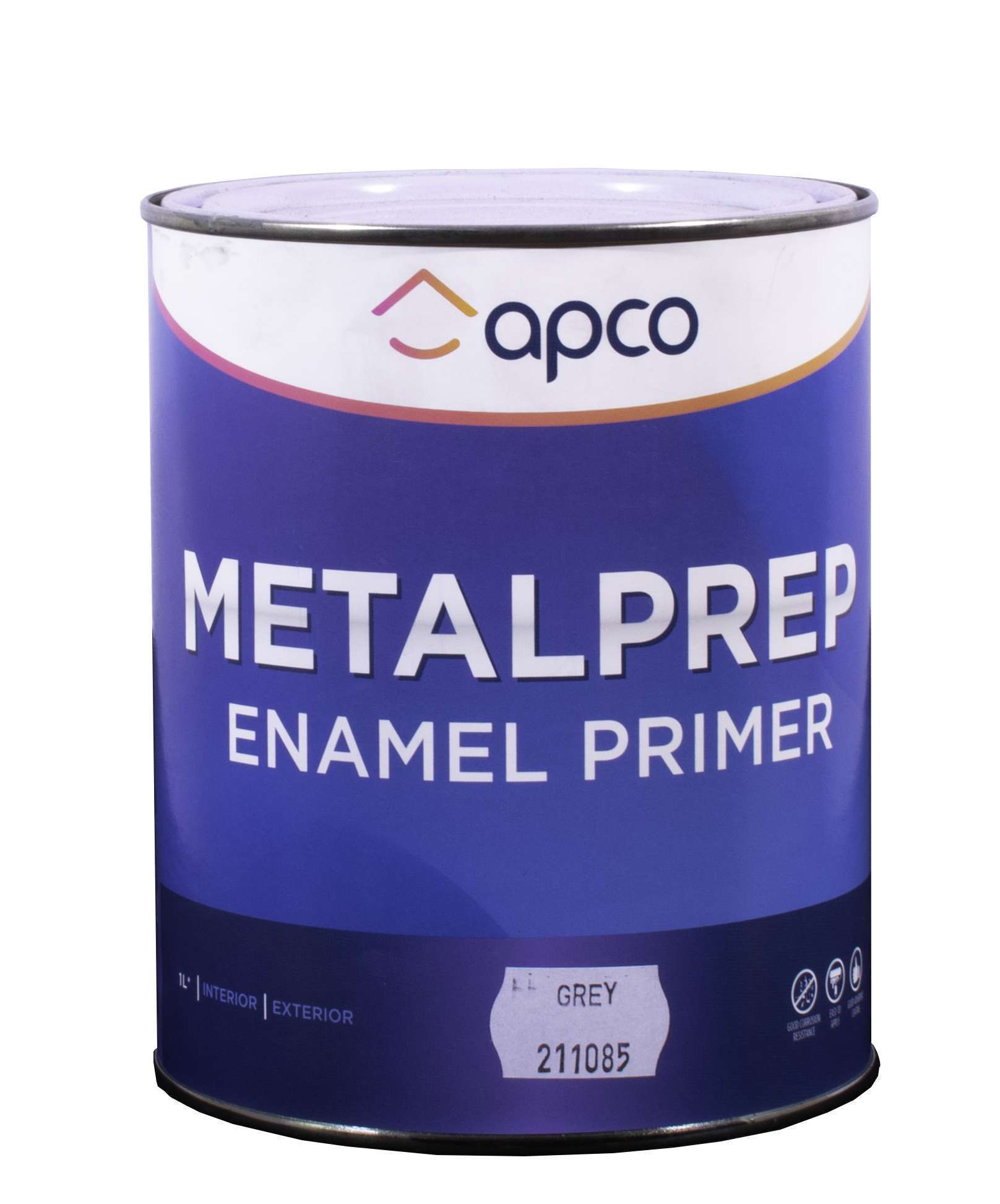 Apco MetalPrep Anti-Rust Enamel Primer Grey 1L