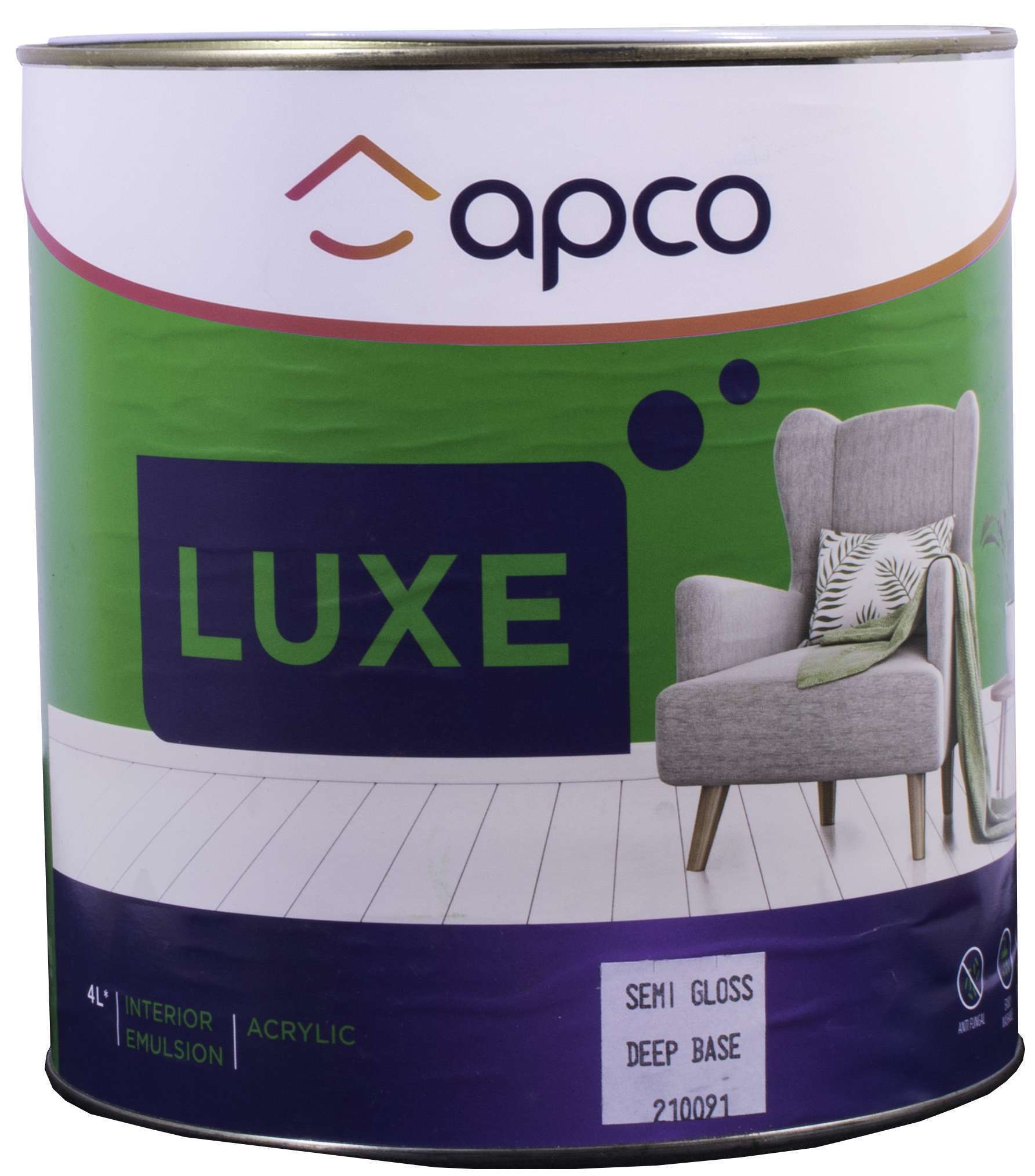 Apco Luxe Semi Gloss Acrylic Deep Base 4L