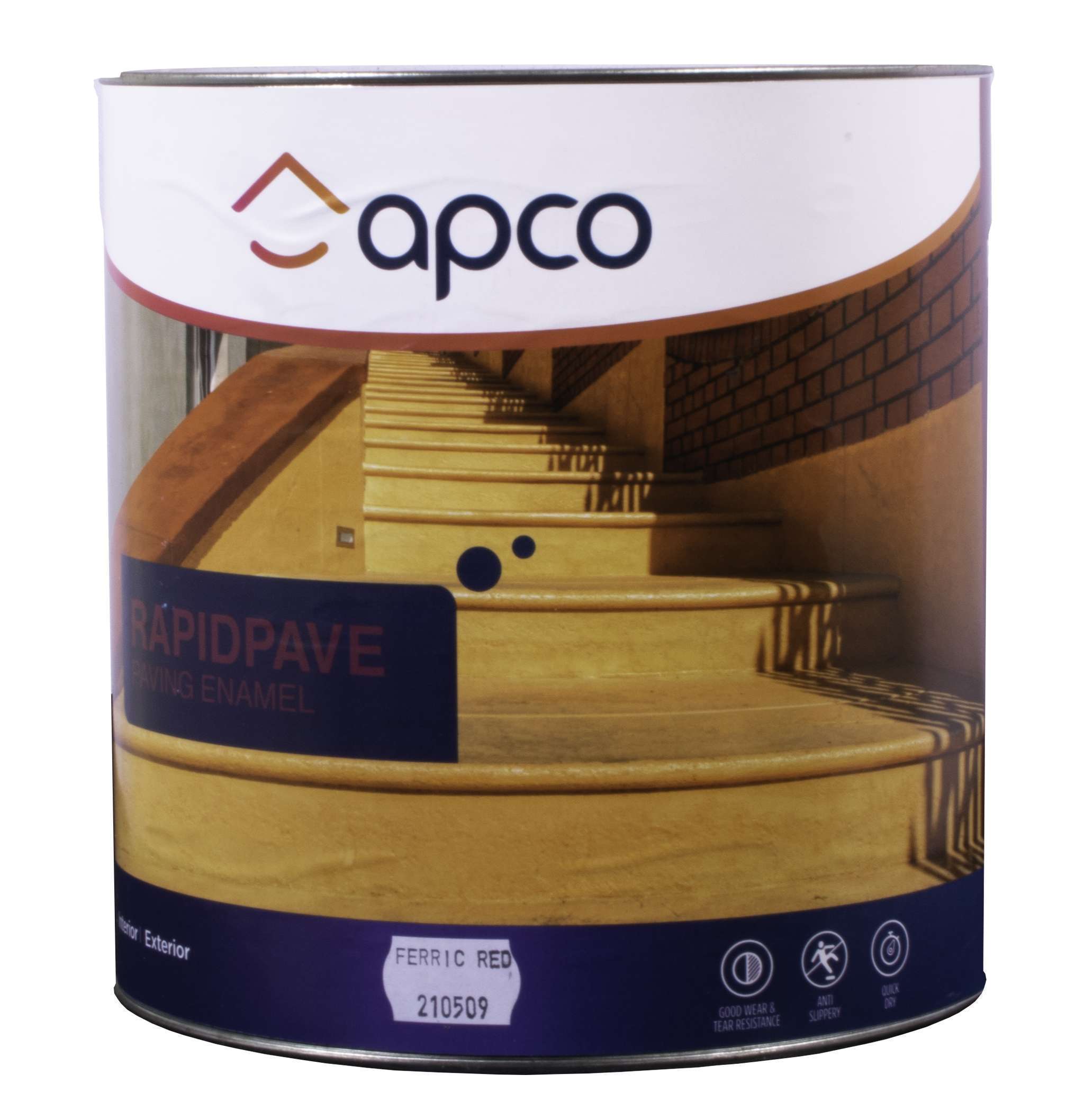 Apco RapidPave Matt Enamel Ferric Red 4L