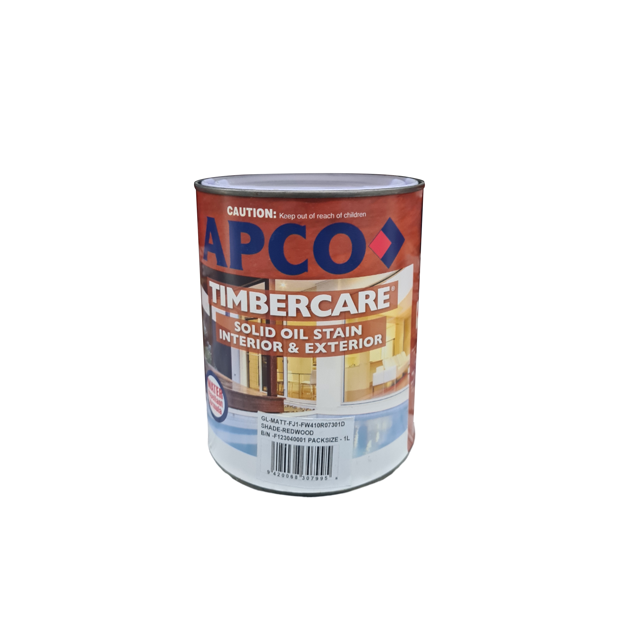 Apco Timbercare Solid Oil Stain Redwood 1L