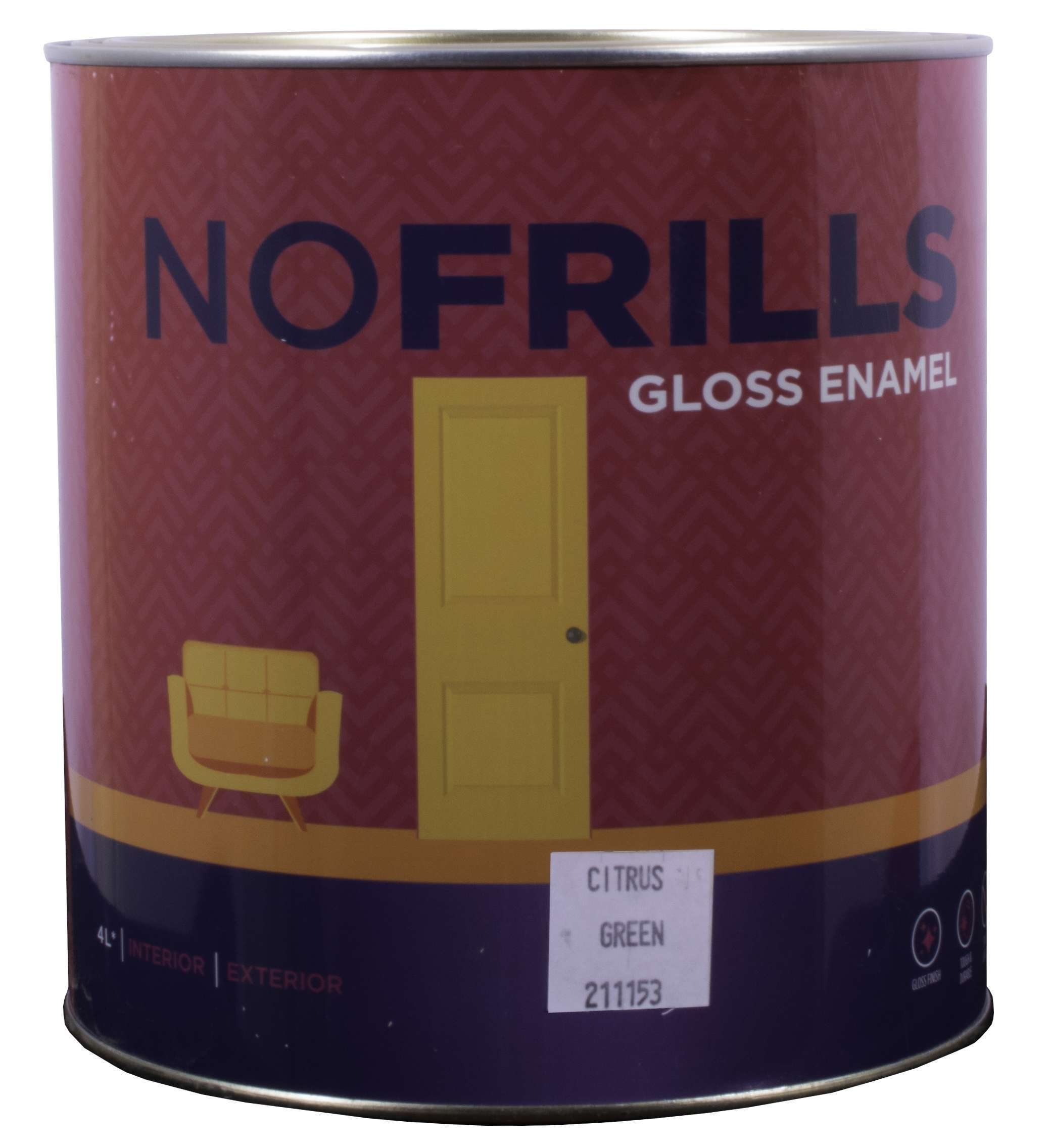 Apco No Frills Gloss Enamel Citrus Green 4L**