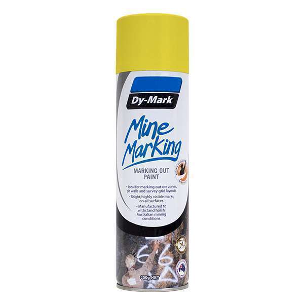 Dy-Mark Mine Marking Paint Horizontal Yellow 350g