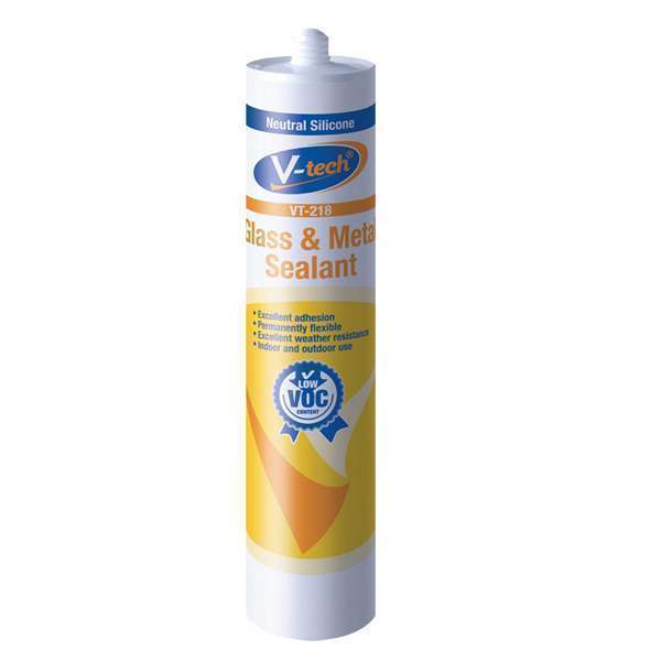 V-Tech Glass & Metal Sealant Clear 300ml