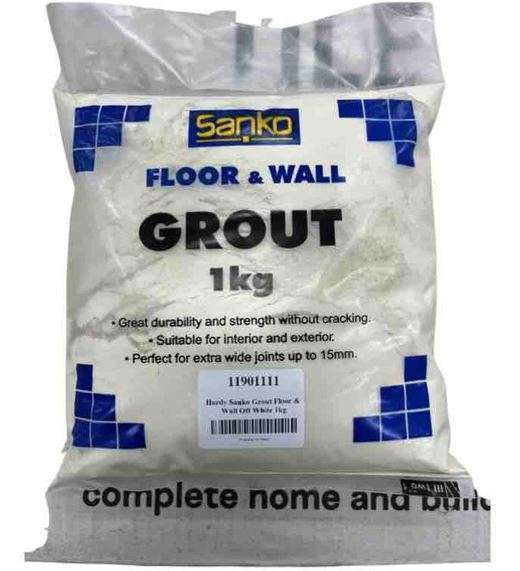 Hardy Sanko Grout Floor & Wall Off White 1kg