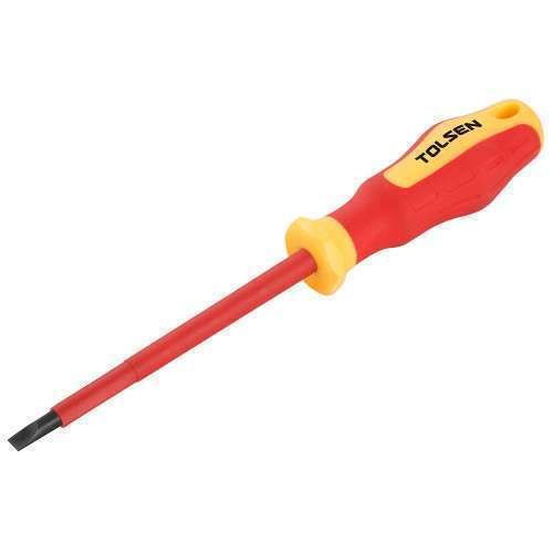 Tolsen Insulated Screwdriver Slotted 6.5 x 150mm