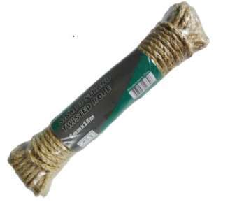 Galiot Rope Sisal 3 Ply 6mm x 15m