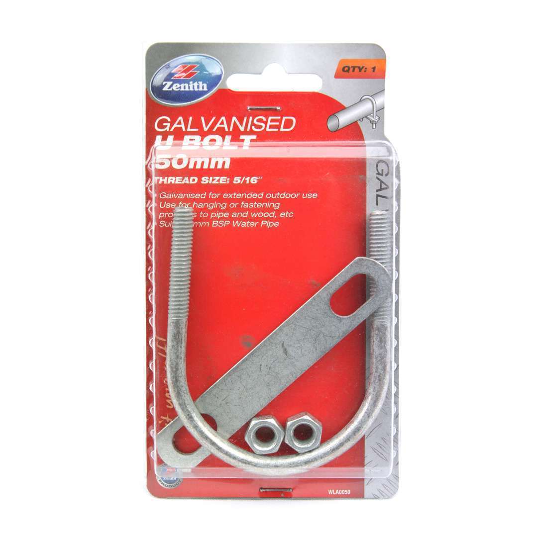 Zenith U Bolt 50mm Galv